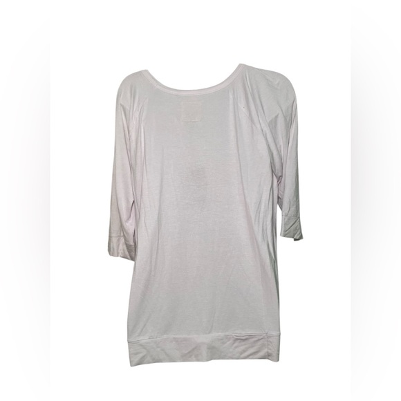 Chaser New White Viscose Baseball Tee Size Large - Picture 2 of 5